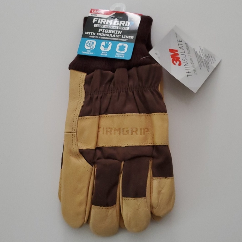 Working Gloves - 3M Thinsulate Liner Pig Skin Firm Grip
